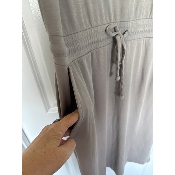 Talbots Haven Well Within Cotton Tie Waist Midi Dress in Gray, M - Picture 4 of 6